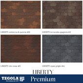 OM Seamless texture of TEGOLA shingles. Premium category. Collection LIBERTY