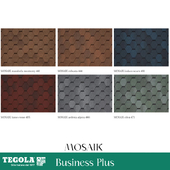 OM Seamless texture of TEGOLA shingles. BUSINESS PLUS category. MOSAIK collection
