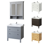 IKEA HEMNES RETTVIKEN Sink cabinet with 2 drawers, medium