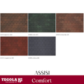OM Seamless texture of TEGOLA shingles. COMFORT category. ASSISI collection