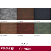 OM Seamless texture of TEGOLA shingles. COMFORT category. CAPRI collection