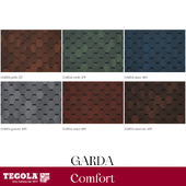 OM Seamless texture of TEGOLA shingles. COMFORT category. Collection GARDA