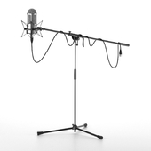 Microphone studio and stand floor