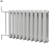 Cast iron radiator white