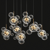 Spikes Glass Bubble Chandelier_6