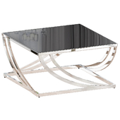 Tyron Steel Arch Curved Sculptural Coffee Table Black - Inspire Q