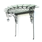 Wrought-iron canopy 003