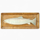 Antique Carved Fish Model from Lochaber Scotland