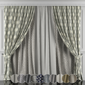 Curtains with window and moldings 438-443