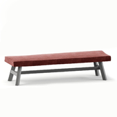 GRAY 15 Upholstered bench By Gervasoni