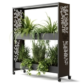 Movable partition for planters HAGE