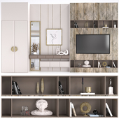 cabinet furniture - tv wall set