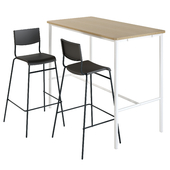 IKEA. Bar stool STIG STIG. Tommaryd Tommaryud table.