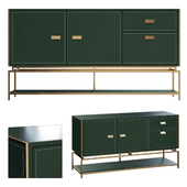 Chest of drawers green Arabel