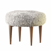 pine stool - fur