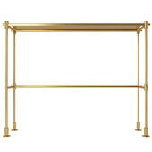 Brass dressing table, art. 26215 by Pikartlights