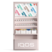 Showcase for the sale of IQOS and sticks