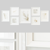 Posters in white frames Ikea Knoppang