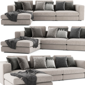Blanche Soho Sectional With Ottoman