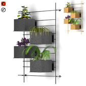 Four box wall mounted indoor & outdoor planter (Crate and Barrel)