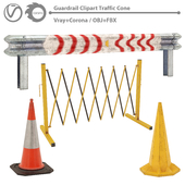 Guardrail Clipart Traffic Cone