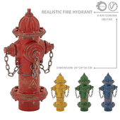 Realistic fire hydrant