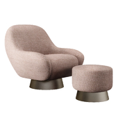 Rocco Swivel Chair and Ottoman