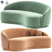 Izzah Fabric Curved Sofa