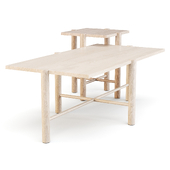 Crate and Barrel: Jo Wood - Coffee and Side Table