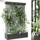 vertical plant in box set 124