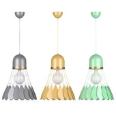 Nordic Badminton iron pendant lights modern whiteblackgraygreen macarons hanging lamp for dining room restaurant bar lighting