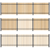 Bamboo Fence Panel Set