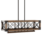 Jersie 5 - Light Lantern Rectangle Chandelier