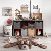 Decor set for children&#39;s rooms