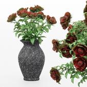 8 diffrent flower Red Rose Vase