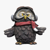 Figurine "Owl - pilot"