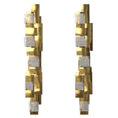 Modernist Pair of Sconces Бра by Gallery Glustin