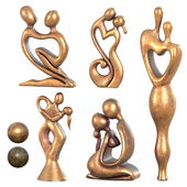 Sculpture Love Kiss set-001