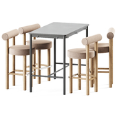 Tommaryd table by Ikea and Counter Bar Gropius CS2 by Noom