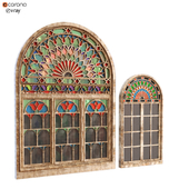 Old arabic turkish windows orosi set 137
