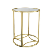 French Bedroom Night Fever Gold Side Table