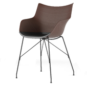 armchair Q/Wood (Kartell) by Philippe Starck