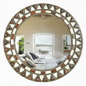 Inlay Round Mirror