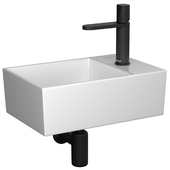 Mini washbasin Villeroy & Boch Memento 2.0 & mixer Antoniolupi Indigo