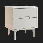 AllModern Larson 2 - Drawer Solid Wood Nightstand