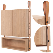Hanging cabinet with shelf Mutina by OEO Studio