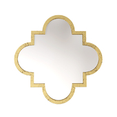 French Bedroom Gold Quatrefoil Wall Mirror