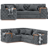 Black corner Sofa Set