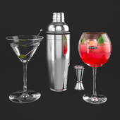 Martini cocktails
