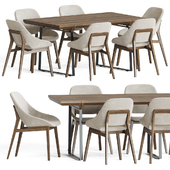 Grace Chair Edge Table Enne Dining Set